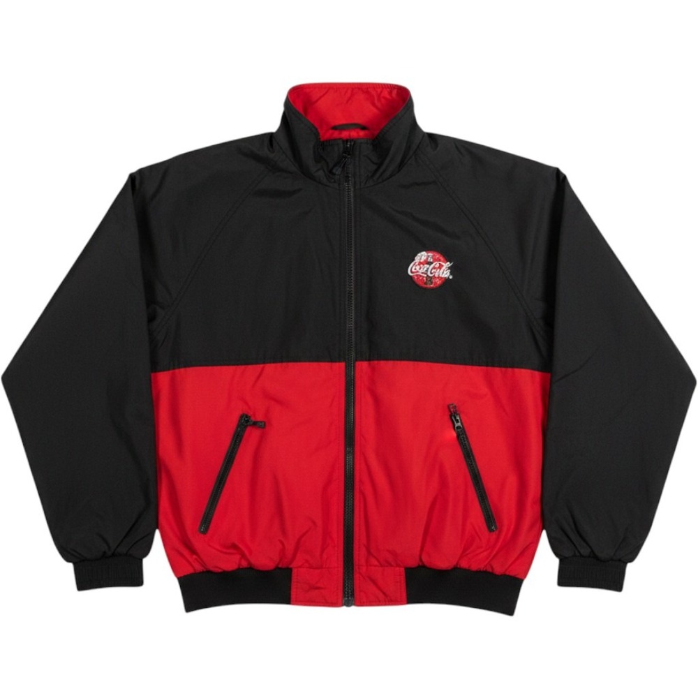 Wear Guard Coca-Cola Jacket Mens Large Black Red Colorblock Vintage Fit USA Made